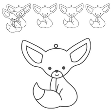 AMOS 阿摩司 壓克力模型版 SUN DECO, S66 長耳熊, 6個