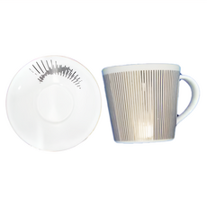 Luycho 鏡面倒影動物圖案咖啡杯 飛翔的鳥 Set, 瓷器材質, 透明, 1組