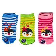 MI MI LEO 可愛動物止滑童襪 3雙