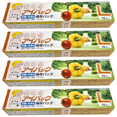 ROYALLIN 蘿林嚴選 雙層夾道加厚保鮮密封袋, L(27 x 28cm), 10個, 4盒