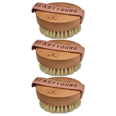 BEAUTYOUNG 妝漾 舒活肌膚美體乾刷, 去角質 維持肌膚彈性 消水腫 身體輕盈 促進新陳代謝 減少毛髮內生, FP127, 1個裝, 3個