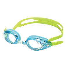 SAEKO 舒適防霧快調兒童泳鏡, 藍綠, 1個, Free