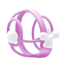 mombella 卷卷蝸 食品級矽膠 2個月以上寶寶適用, 紫色, 1個, Teether only