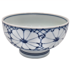 佐和陶瓷 藍繪線輪花御碗 500ml, 藍繪線, 1個