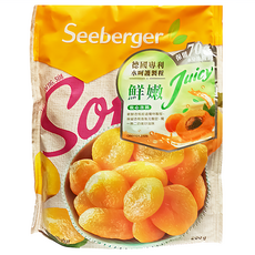 德國 Seeberger 軟杏桃乾 獨家蒸氣保水活氧按摩技術 保留70%以上水分, 200g, 1包