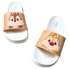 CHIP 'N' DALE 奇奇蒂蒂 兒童款洞洞鞋 迪士尼 DISNEY 尺寸15-21 台灣製造, 190mm, 奇奇蒂蒂 白色 + 棕色