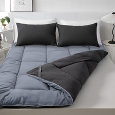 Soheim 四季混合可水洗床墊 混搭炭灰色 Q(150x200cm), 混合木炭