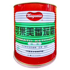 KAGOME 可果美 蕃茄醬 純素, 3.33kg, 4罐