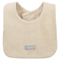 ku.ku duckbill 酷咕鴨 plus竹纖羅紋方形圍兜, 暖調杏, 1入, 1件