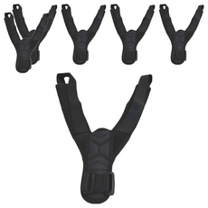 理享家 隱形防駝背姿勢矯正帶 黑色 S 號 65g 輕巧 舒適透氣 姿勢調整, 6個