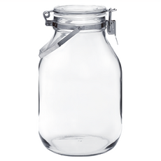 日本星硝 手提扣式玻璃密封醃漬罐 梅酒, 1罐, 3L