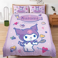 KUROMI 酷洛米 甜點教室被套, 酷洛米 紫色