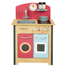 TEAMSON 小廚師波爾多木製廚房玩具, 紅色, 1個