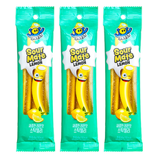 韓國三光 酸Ｑ夾心長條軟糖 檸檬風味, 40g, 3包