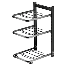 德利生活 可調式網格鍋架 Set 3層, 單色, 1個