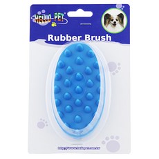 HELLO PET 哈囉佩特 寵物按摩沐浴刷 橡膠刷, 顏色隨機, 1個