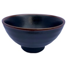 新食器 黑天目 5.8吋麵碗 日本製 18 x 9.5cm, 黑色, 1個