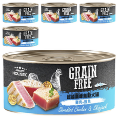 ABSOLUTE HOLISTIC 無穀狗罐, 雞肉 + 鰹魚, 80g, 5罐