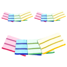 OK-PO-LO 好馬牌 細軌道吸水毛巾 台灣製 混和顏色, 12條