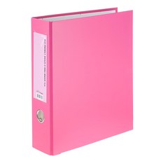 ECO Chungwoon 環保3孔D形A4活頁夾 7公分, 粉色, 1入