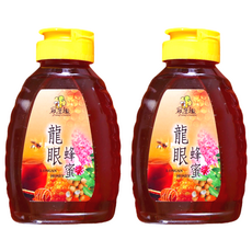 尋蜜趣 嚴選龍眼蜂蜜 嘗鮮瓶 380g - 天然無添加 台灣在地龍眼花蜜, 2瓶