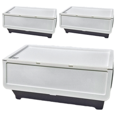 KEYWAY 聯府 前開式整理箱 TW-581 58L, 白色, 3個