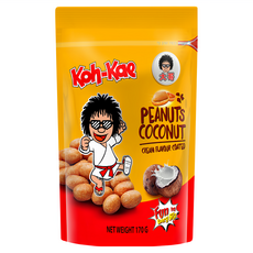 Koh-Kae 大哥 椰漿味花生豆 外層酥脆 每顆花生都飽滿香脆, 170g, 1包