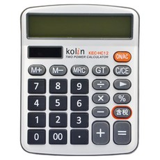 Kolin 歌林 計算機 kec-hc12, 1入, 淺灰色