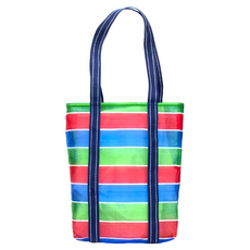 台灣有錢天天袋 長耳 環保購物袋 手提肩背包, 1個, 紅/藍/綠, 22X28X10 (不含提帶)