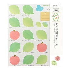 半透明留言色紙貼補充包 82238, 葉子, 16個, 1包