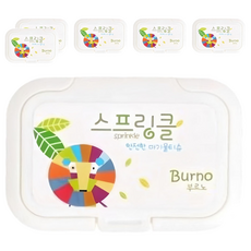 Sprinkle 韓國濕紙巾蓋, 可重複黏貼近1000次, 獅子, 6個