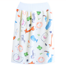 OhBabyLying 寶寶高腰防水隔尿裙 - 長頸鹿動物園, L號