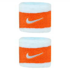 NIKE 耐吉 SWOOSH 運動手腕帶 N0001565450OS 100g, 1個, 白橘色