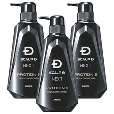 SCALP-D 絲凱露 蛋白質護髮素, 強健髮根 修護頭皮健康 涼感配方 無矽靈, 350ml, 3瓶