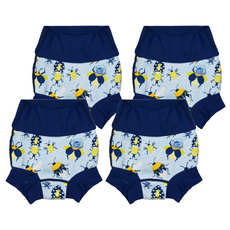 Splash About Happy Nappy Duo 銀離子3D雙層游泳尿布褲, 環保可重複使用, 特大型(XL), 4個