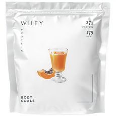 BODY GOALS 多效乳清蛋白飲 PRO大包裝 木瓜牛奶, 1kg, 1個