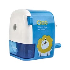 珠友文化 可調式大小通吃削筆機, 可削7~11.6mm鉛筆, 天藍色, 1個