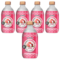 WALKER'S 無糖荔枝風味氣泡飲, 290ml, 5瓶