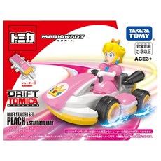 TOMICA 超級瑪利歐 碧姬小汽車 附發射器, 粉紅色 + 白色, 1個