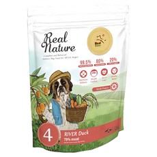 REAL POWER 瑞威 全齡犬 天然平衡 乾飼料, 4號 河岸雁鴨 500g, 提供結紮狗狗營養呵護, 健康調理, 鮮肉(鴨肉、鮭魚、火雞), 1包