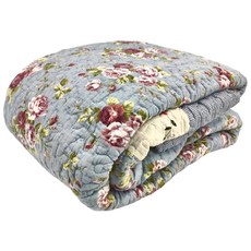 BonBon naturel 拼布大地墊 200 x 230cm, 藍玫瑰