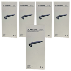 UNICAT 變臉貓 3D緊緻V臉按摩棒, ABS塑克力, 金屬鍍鉻, 防水設計, 360度滾輪構造, 促進血液循環, 身體塑形, 全身均可使用, XC-116, 5支