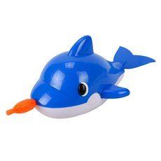 拉線造型動物洗澡玩具, 藍色小鯨魚, 1個