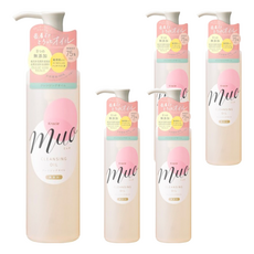 Kracie 葵緹亞 muo 無添加保濕卸妝油N, 8種成份無添加, 保濕成份60%以上, 天然精油100%, 170ml, 5瓶