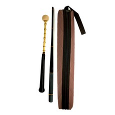 Saehwa 傳統樂器 高級長鼓槌套組 長鼓槌 + 竹伴奏槌 + 收納袋 韓國演奏配件, 1組, 長鼓槌32 x 3cm + 竹伴奏槌43cm, 混和顏色