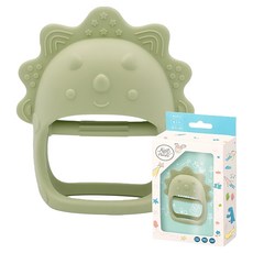 Baby Garden 咬咬派對 手握型固齒器 寶寶口腔期首選, 單品, 勇敢三角龍薄荷綠, 1個