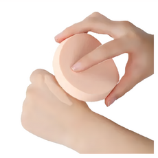 加厚大號圓形化妝海綿 10入 附收納盒, 圓形, 1組