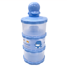 KU.KU Duckbill 酷咕鴨 多功能三層奶粉罐，120克容量，獨立式開口設計, 藍色, 1盒