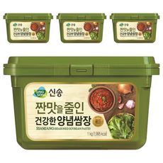 SING SONG 減少鹹味的健康調味包飯醬，韓國產洋蔥，含黃豆、小麥, 1kg, 4盒
