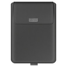 LESTAR 超薄防水可折疊3折支架筆電包/內膽包4件組 通用款 15/16吋適用, 灰色, 1組